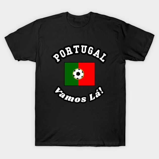 ⚽ Portugal Football, Bandeira das Quinas, Vamos Lá! Team Spirit T-Shirt by Pixoplanet